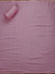 Pink & Gold-Toned Digital Printed Organza Unstitched Dress Material - Inddus.com