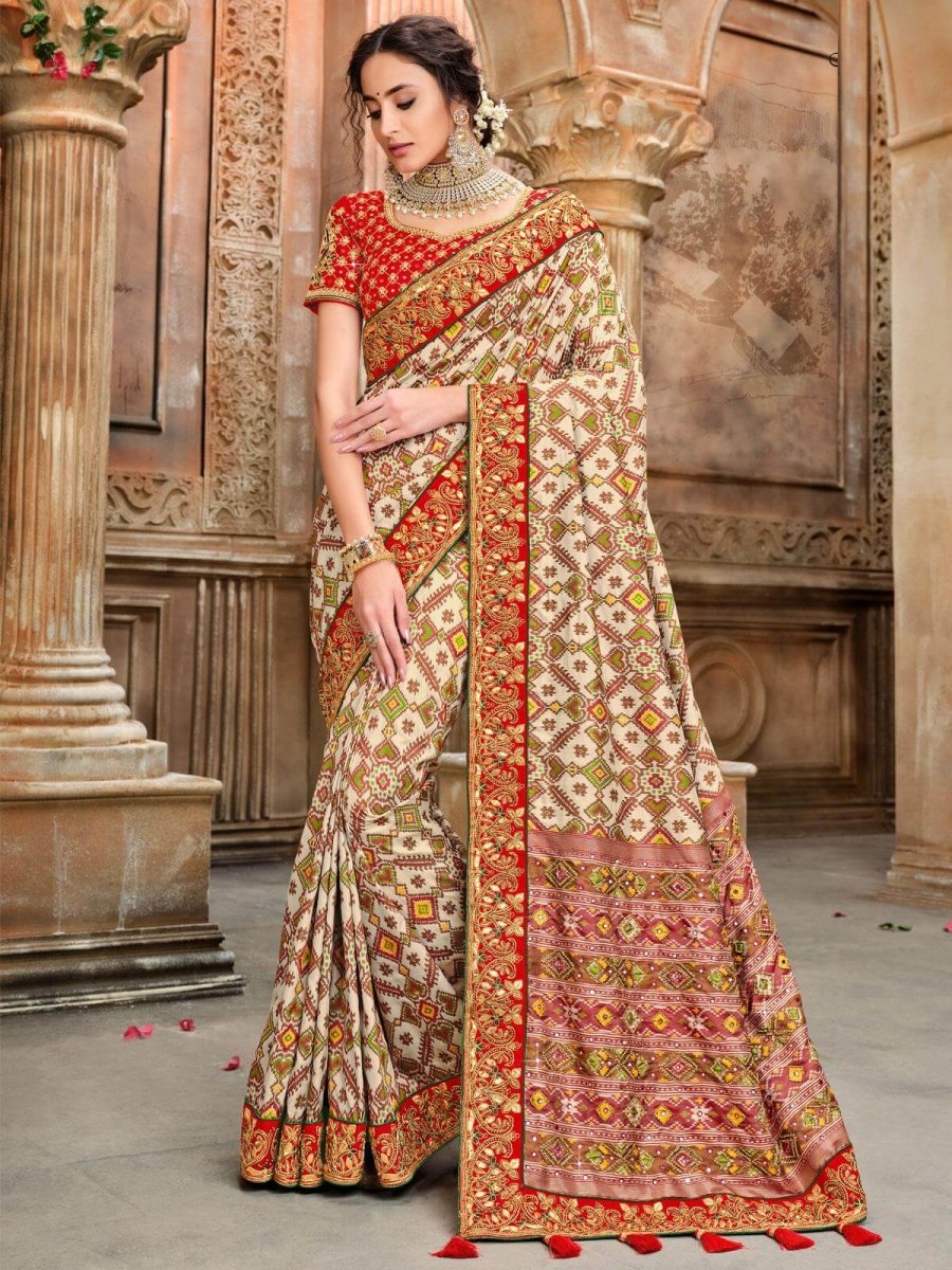 Pure Silk Traditional Saree - inddus-us