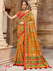Pure Silk Traditional Saree - inddus-us