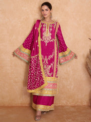 Rani Embroidered Partywear Palazzo-Suit - Inddus.com