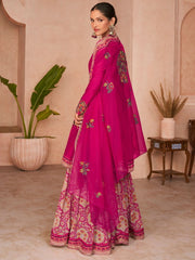 Rani Georgette Partywear Sharara-Style-Suit - Inddus.com