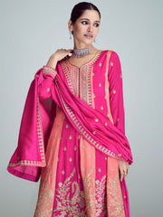 Rani Silk Festive-Wear Anarkali-Suit - Inddus.com