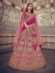 Rani Silk Partywear Lehenga Choli - Inddus.com