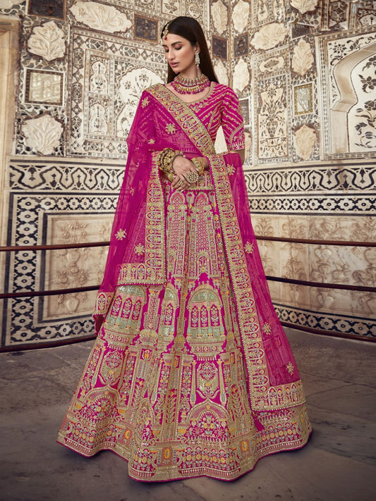 Rani Silk Partywear Lehenga Choli - Inddus.com
