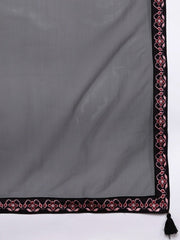 Red Patola Print Semi stitched Lehenga with Blouse and Dupatta - inddus-us