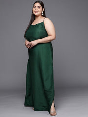 Tie and Dye Layered Plus Size Maxi Dress with Jacket - Inddus.com