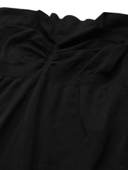 WOMEN BLACK BANDEAU SLIMMING BODYSUIT SHAPEWEAR - Inddus.com
