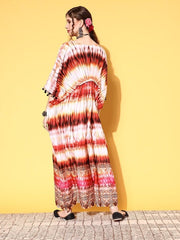 Women Classic Off White Tie and Dye Tie & Dye 2.0 Dress - Inddus.com