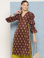 Women Ethnic Motifs Printed Kurta with Palazzos - Inddus.com