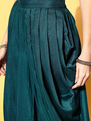 Women Floral Net Bling it On Kurta Set - Inddus.com