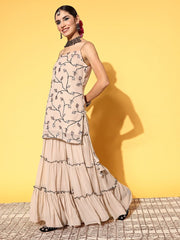 Women Floral Poly Georgette Print Parade Kurta Set - Inddus.com