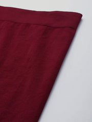WOMEN MAROON SLIMMING SKIRT SHAPEWEAR - Inddus.com