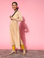 Women Solid Poly-Chiffon Ethereal Embroidery Kurta Set - Inddus.com