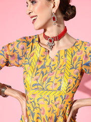Women Solid Poly-Chiffon Ethereal Embroidery Kurta Set - Inddus.com