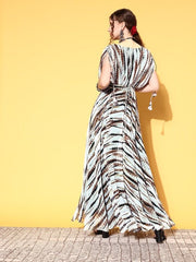 Women White Tie and Dye Tie & Dye 2.0 Dress - Inddus.com