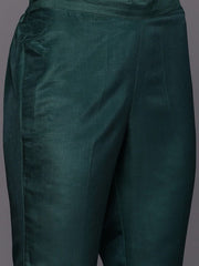 Women Yoke Design Sequinned Kurta with Trousers - Inddus.com