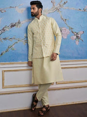 Woven Design Nehru Jacket - Inddus.com