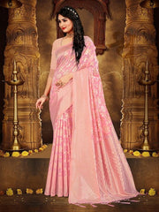 Woven Design Zari Banarasi Saree - Inddus.com