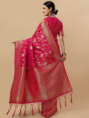 Woven Design Zari Saree - Inddus.com
