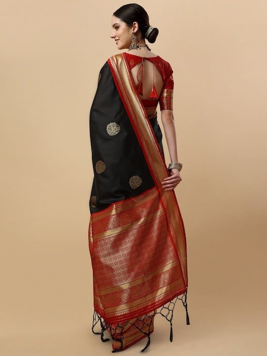 Woven Design Zari Saree - Inddus.com