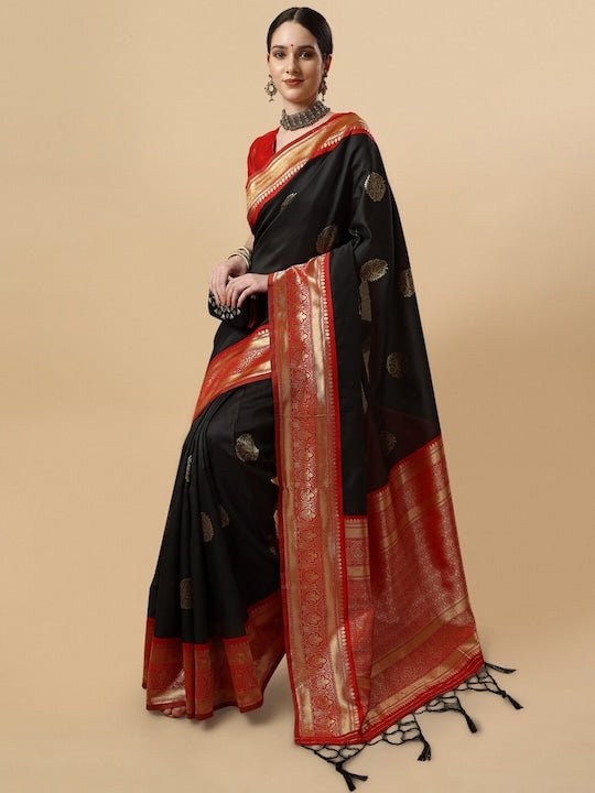 Woven Design Zari Saree - Inddus.com